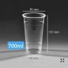 Bỏ sỉ ly nhựa dùng 1 lần pp 700ml