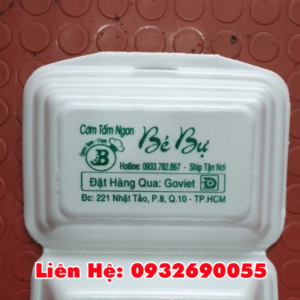 In hộp xốp đựng cơm giá rẻ tphcm