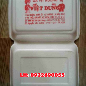 In hộp xốp đựng cơm giá rẻ quận 12