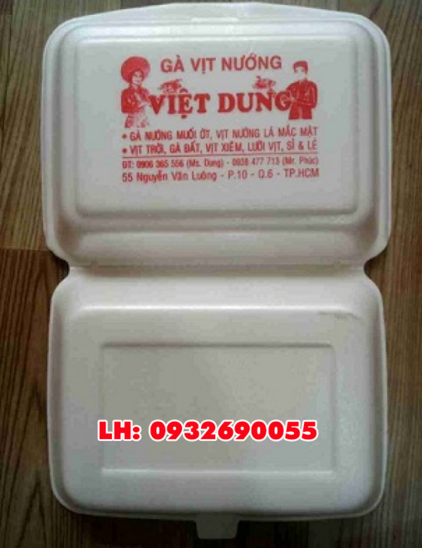 In hộp xốp đựng cơm giá rẻ quận 12
