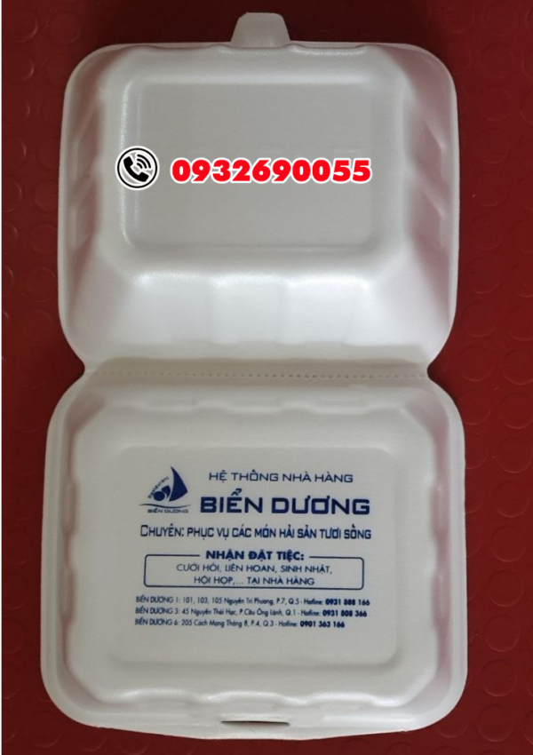 In hộp xốp đựng cơm giá rẻ Gò Vấp