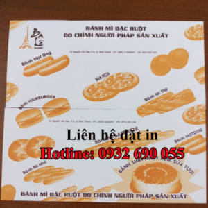 Giấy gói bánh mì giá rẻ Sài Gòn